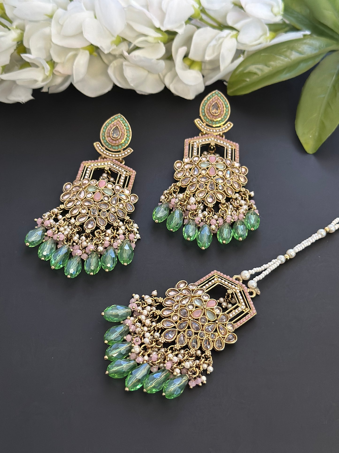 Tikka set mint pink