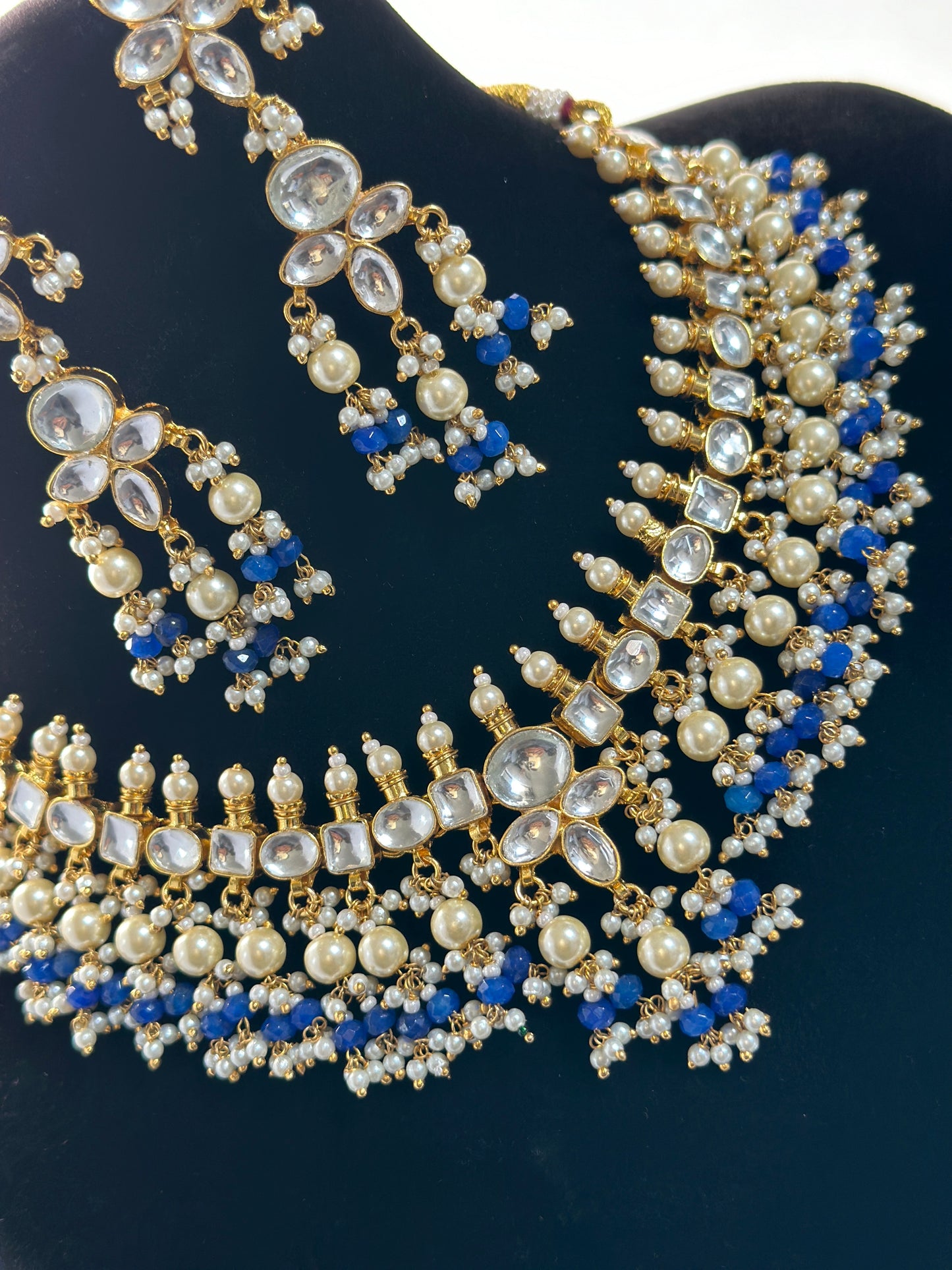 Pachi kundan necklace