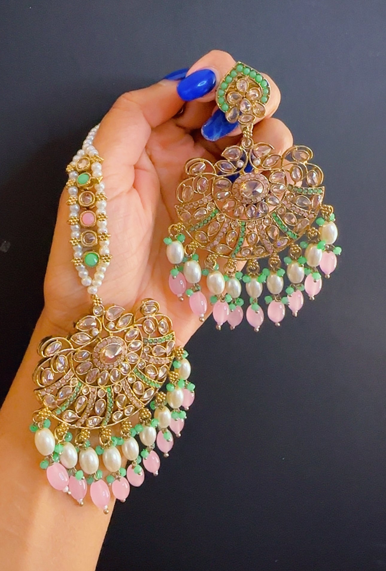 Tikka set Mint pink
