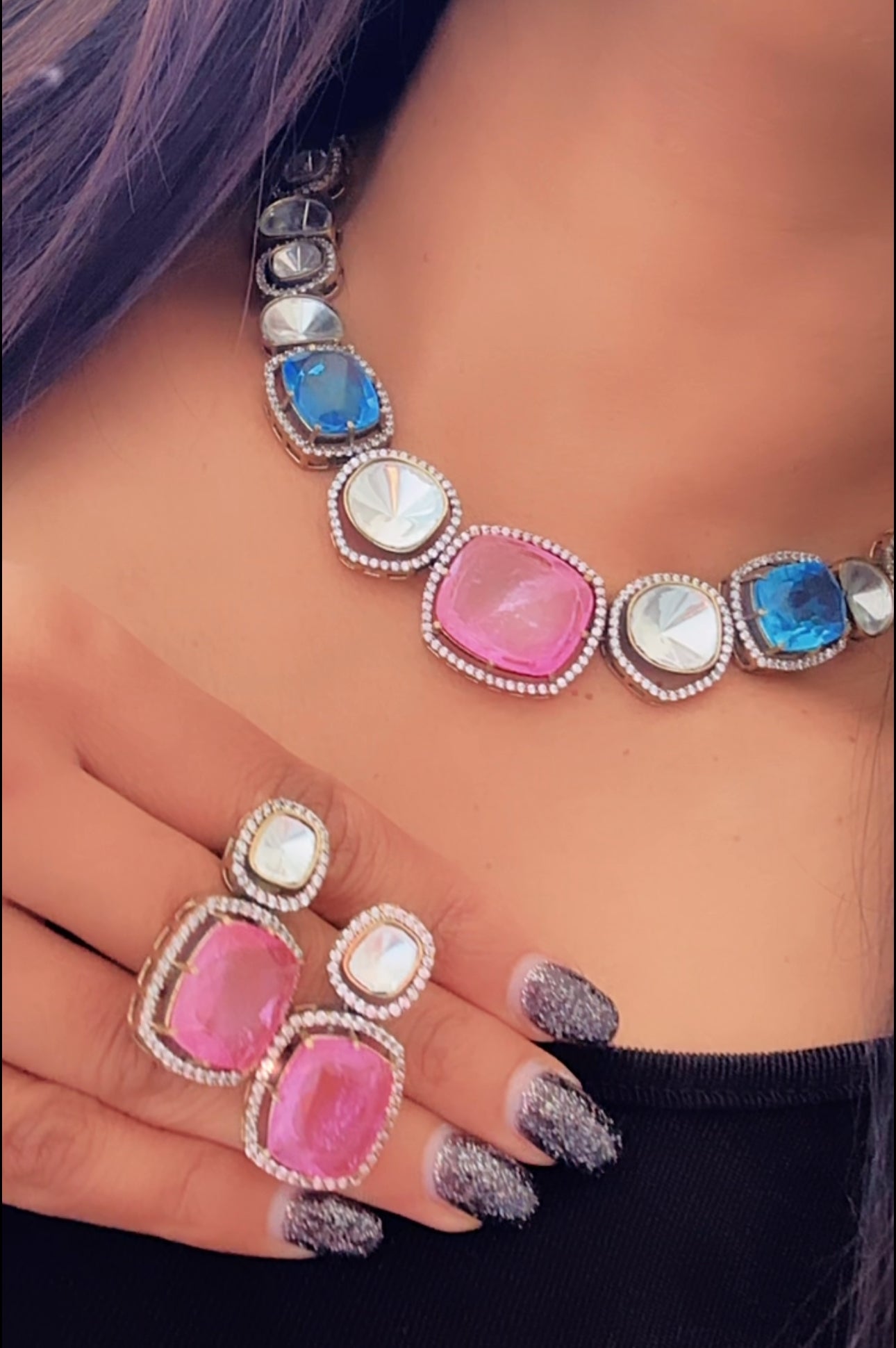 Moissanite Polki