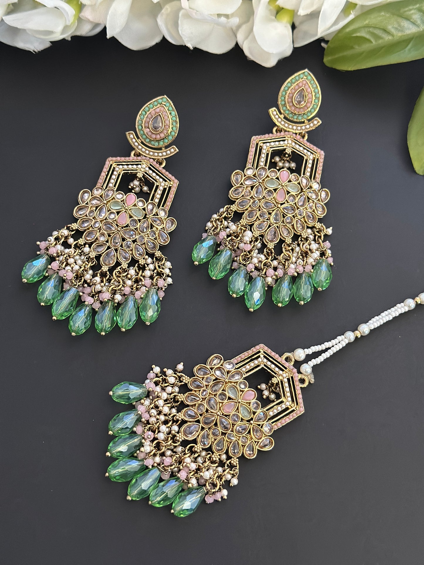 Tikka set mint pink