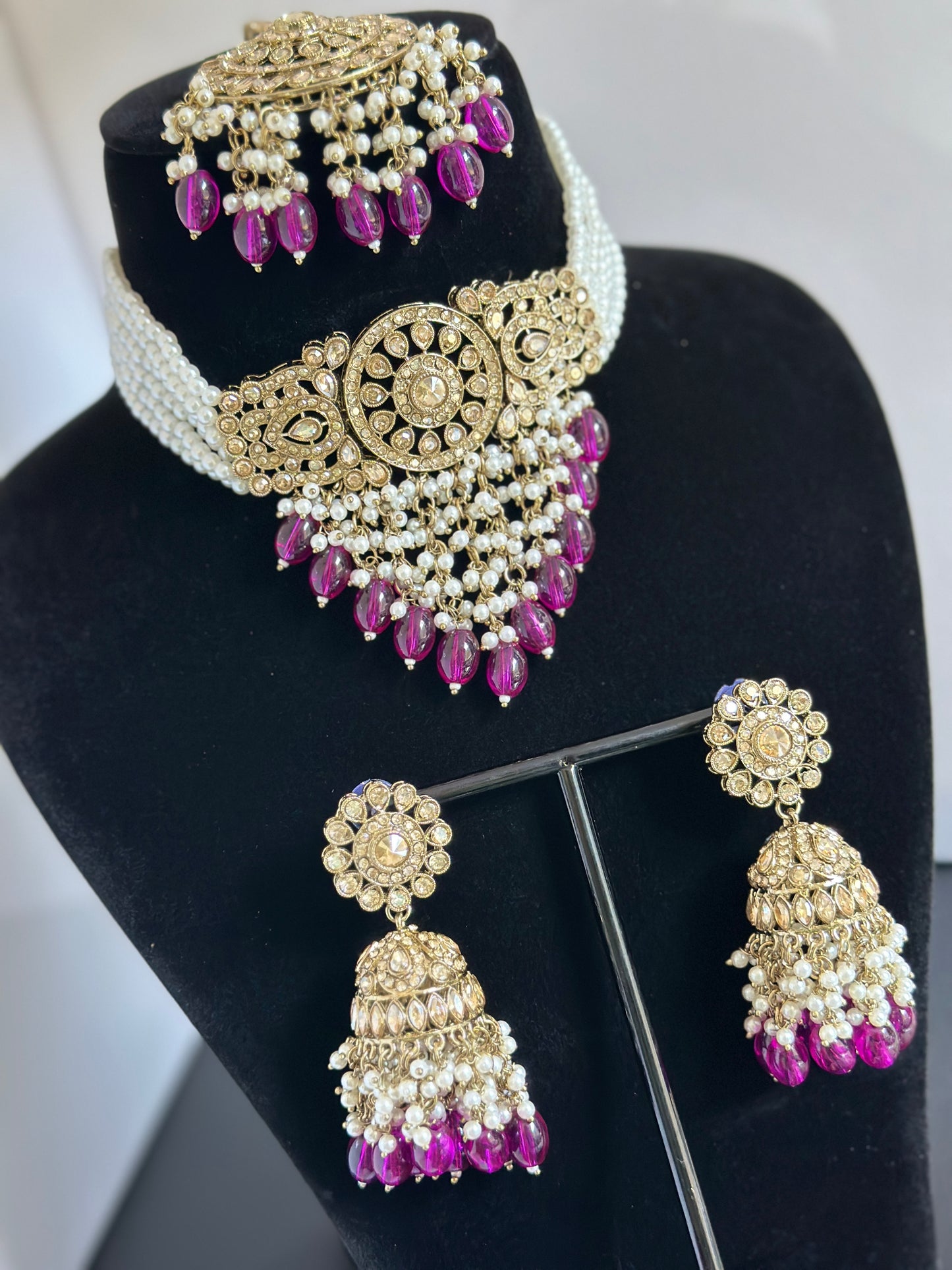 Choker set purple