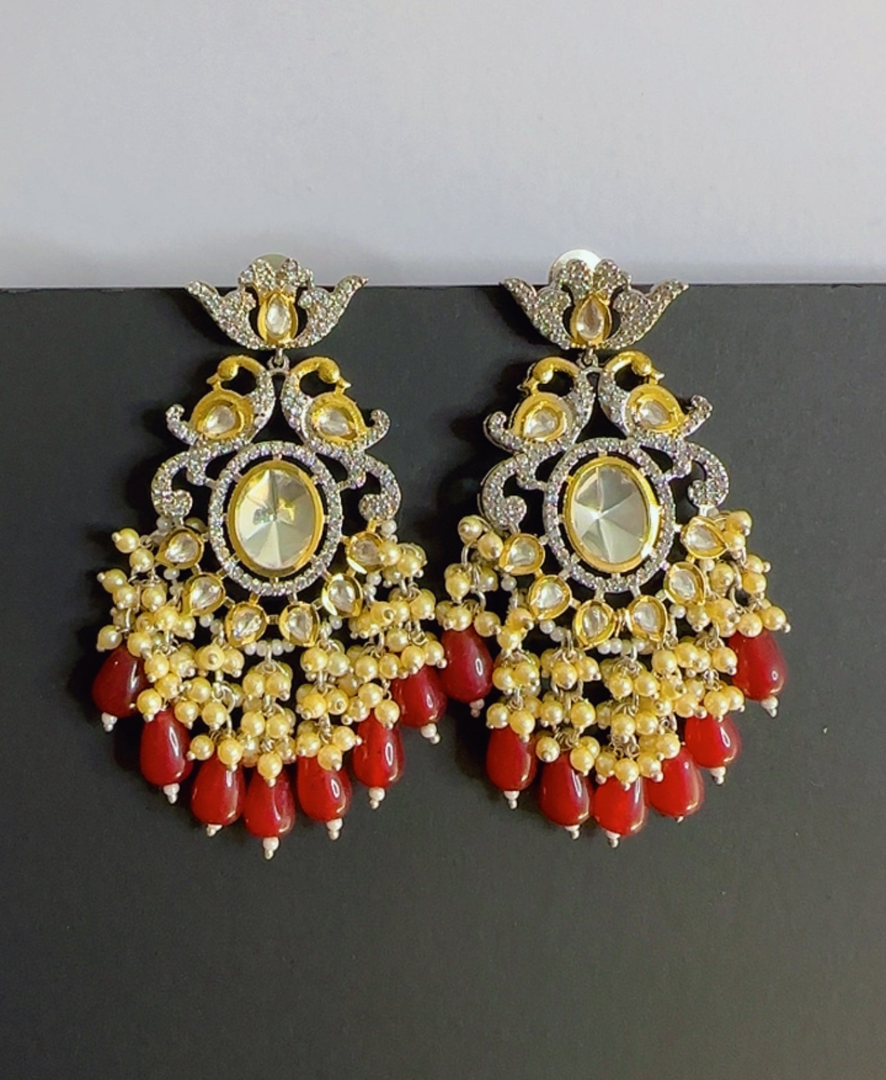 Premium Earrings Mehroon