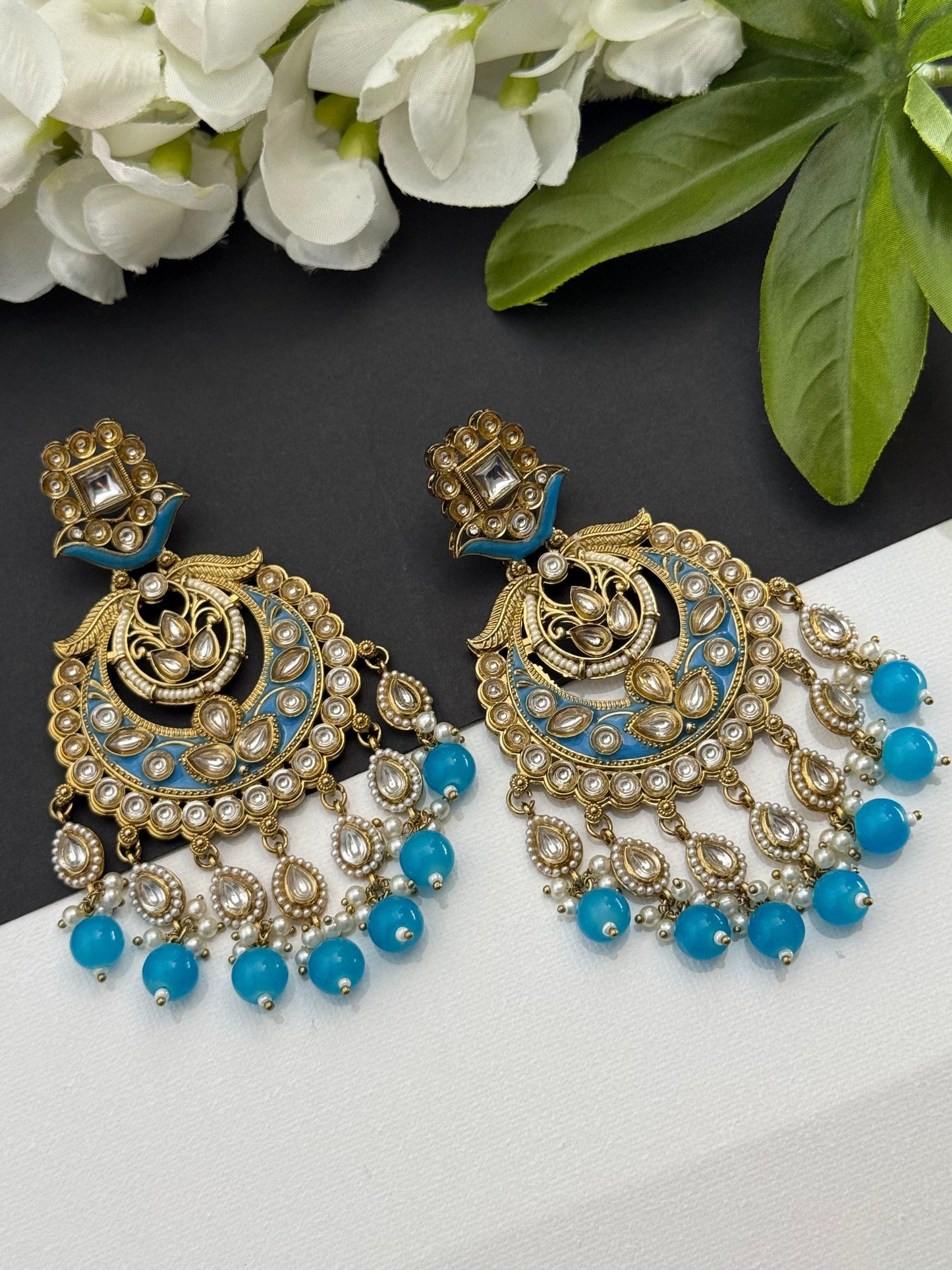 Kundan earrings firoji