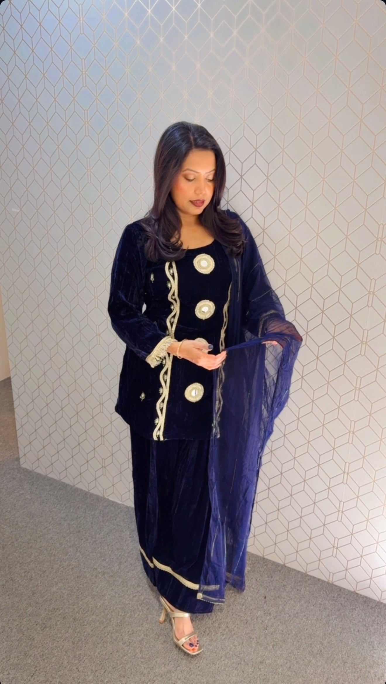 Velvet suit