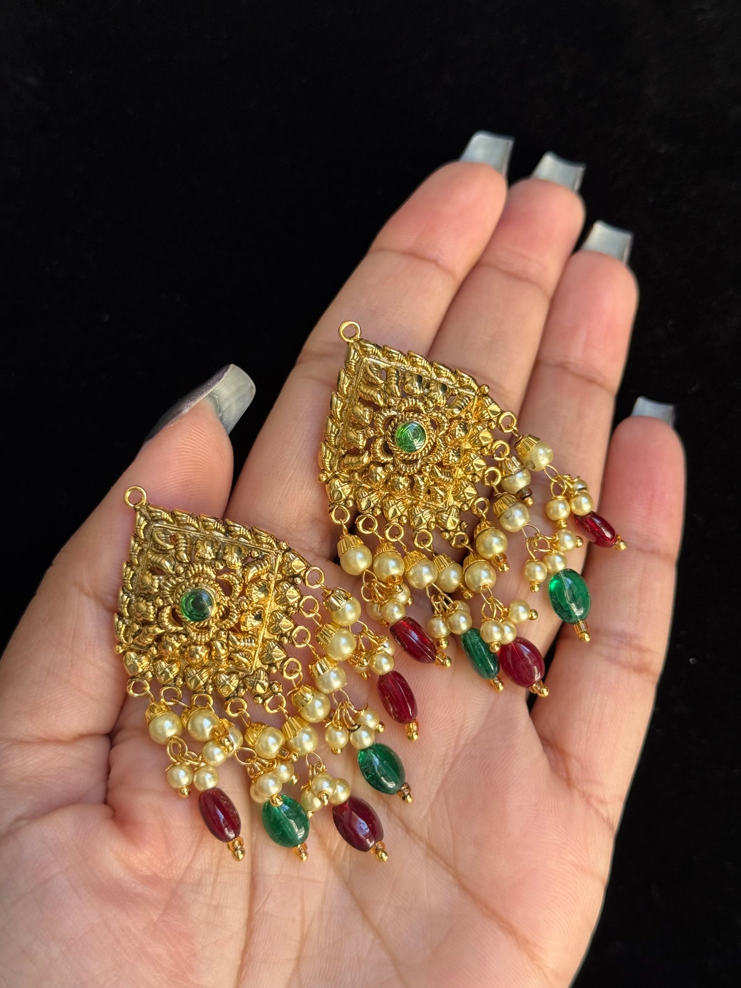 Gold look earrings