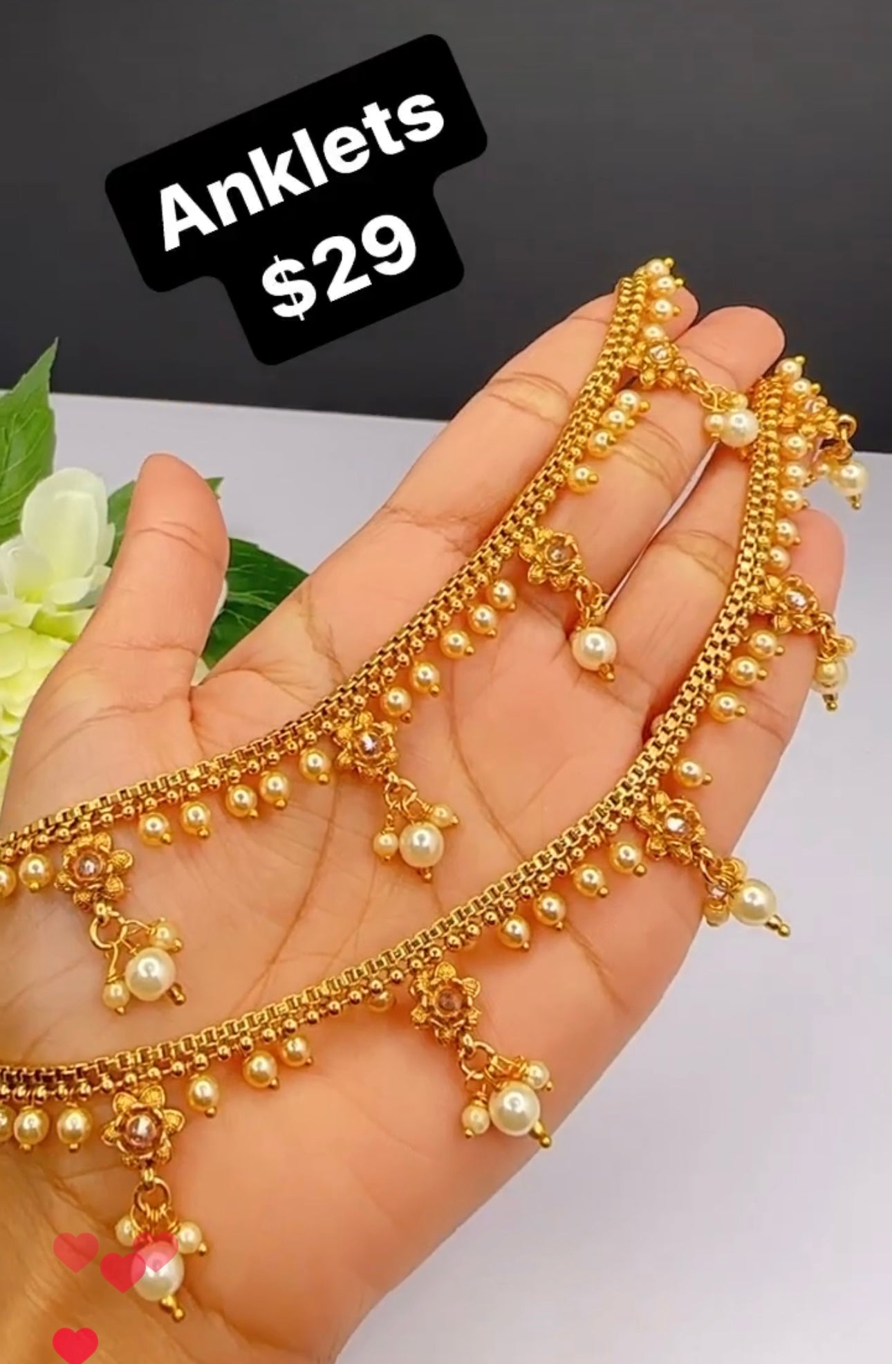 Golden anklets