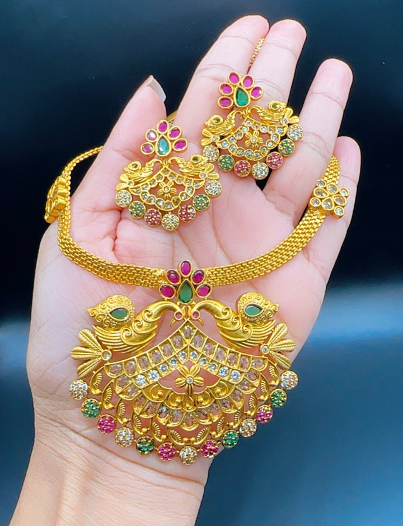 Matte finish necklace