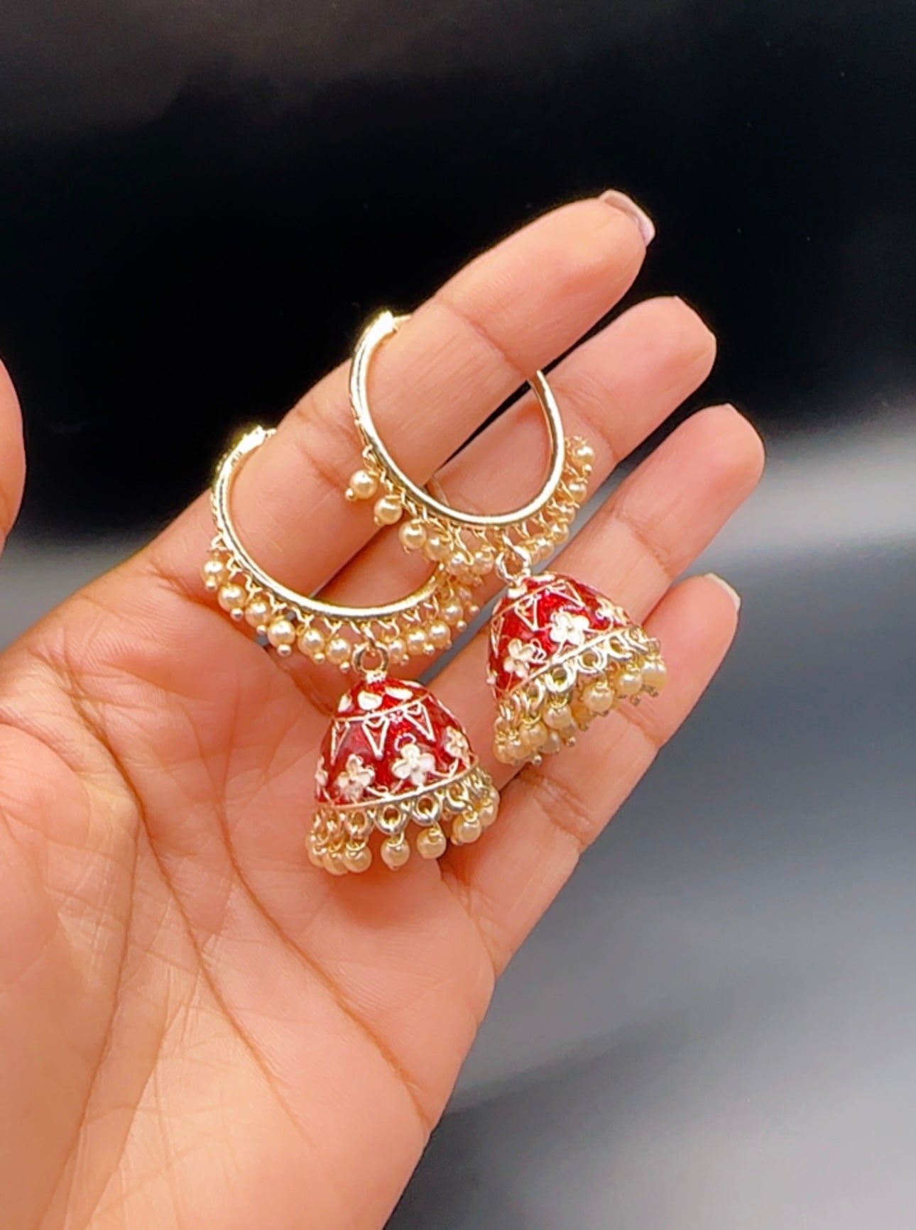 Jhumki hoops