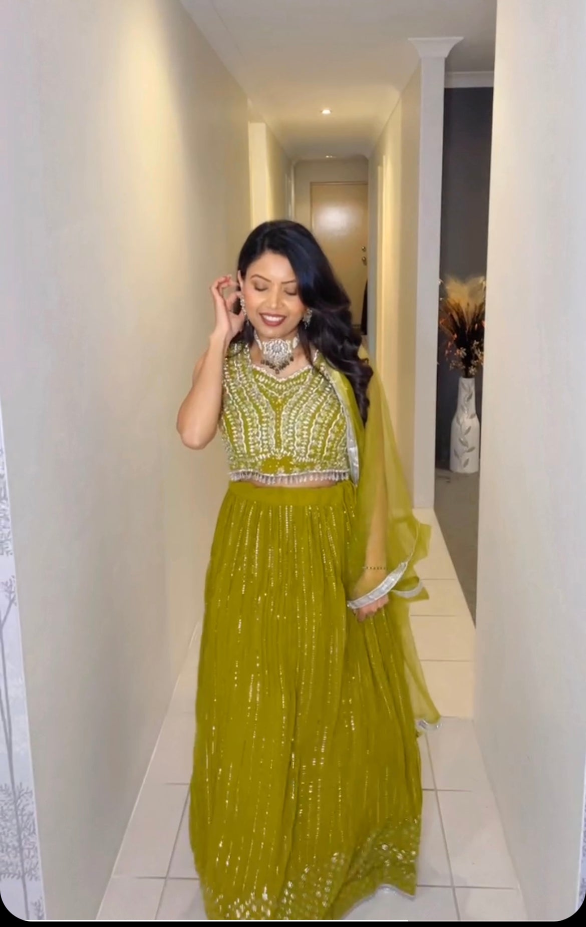 Crop top lehnga