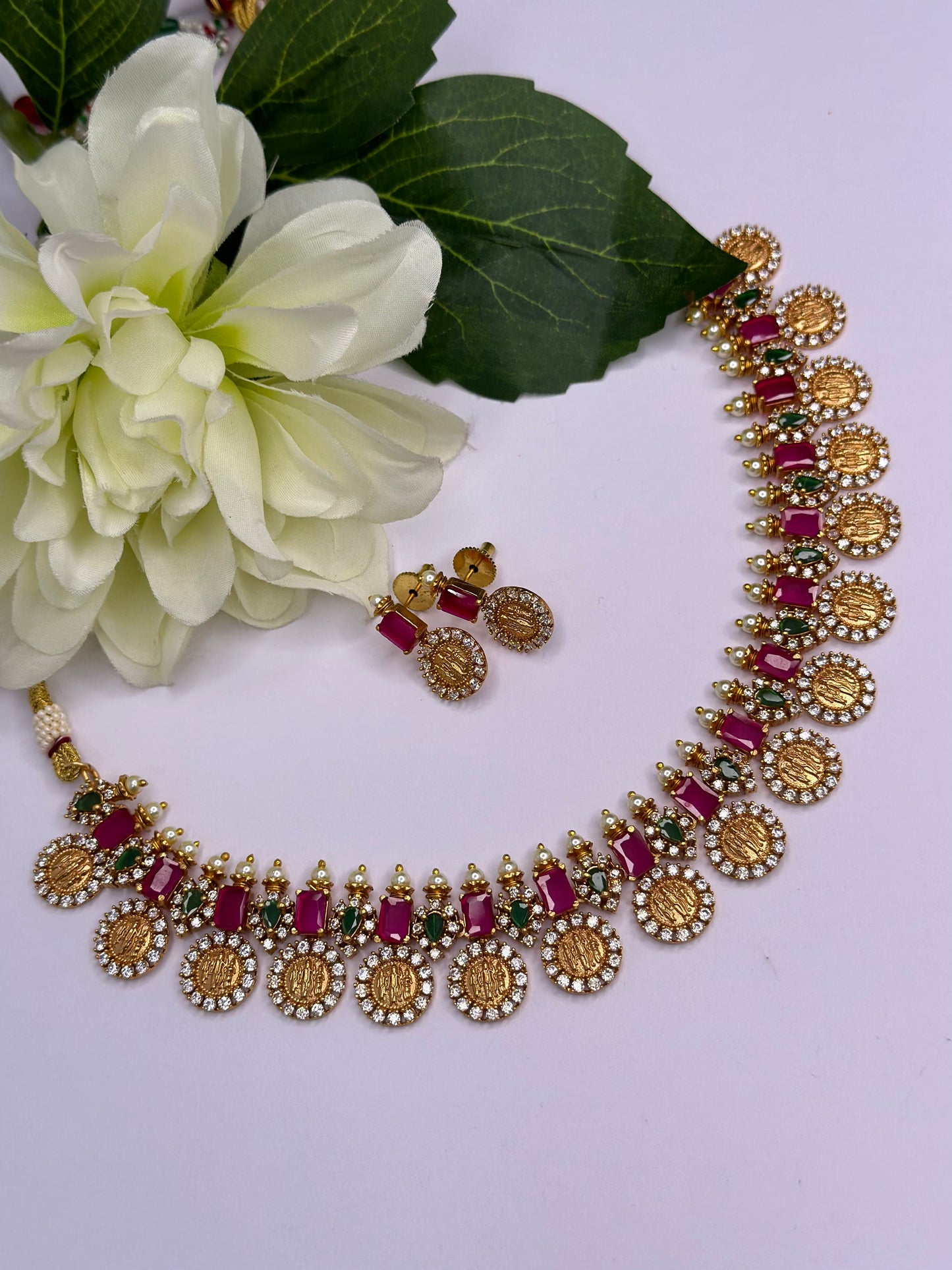 Matte finish necklace