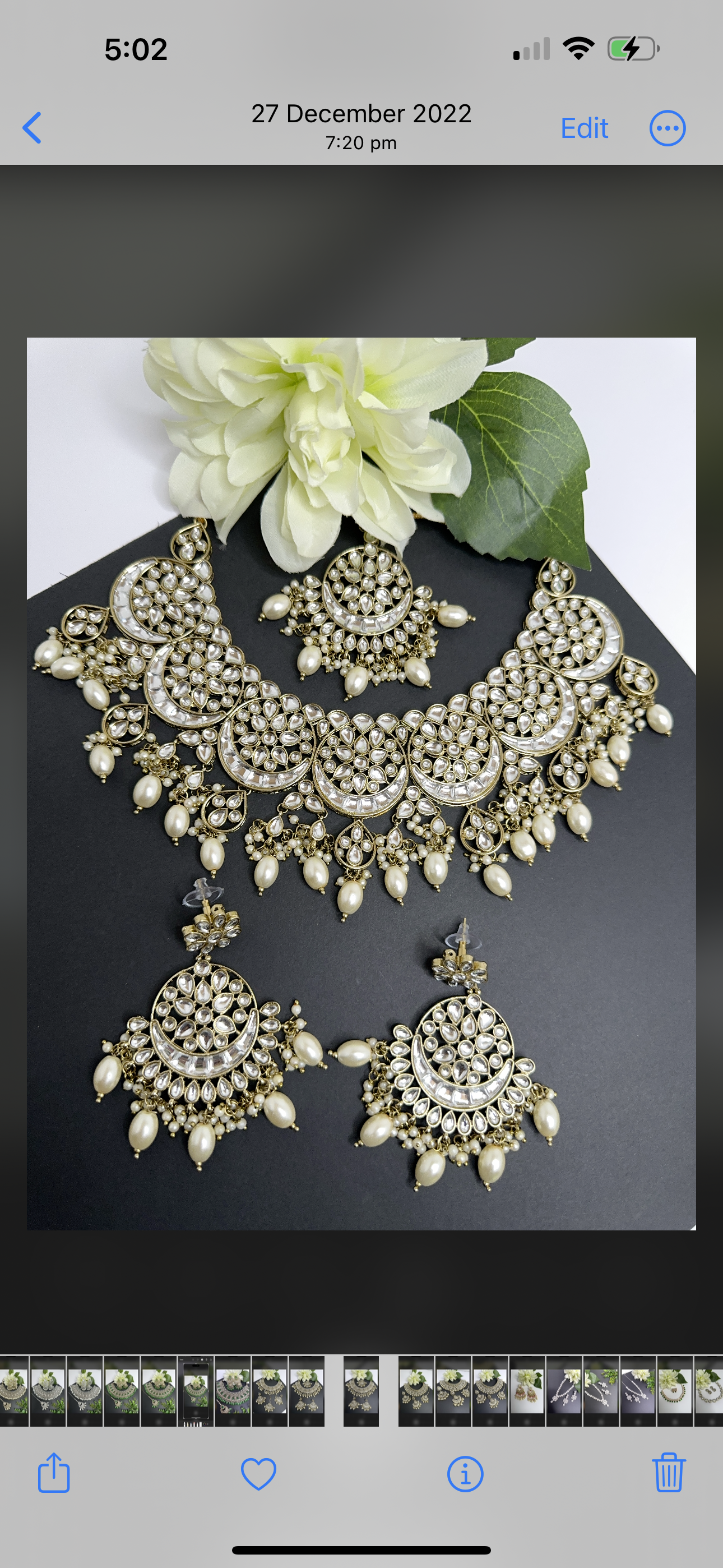 Kundan necklace set