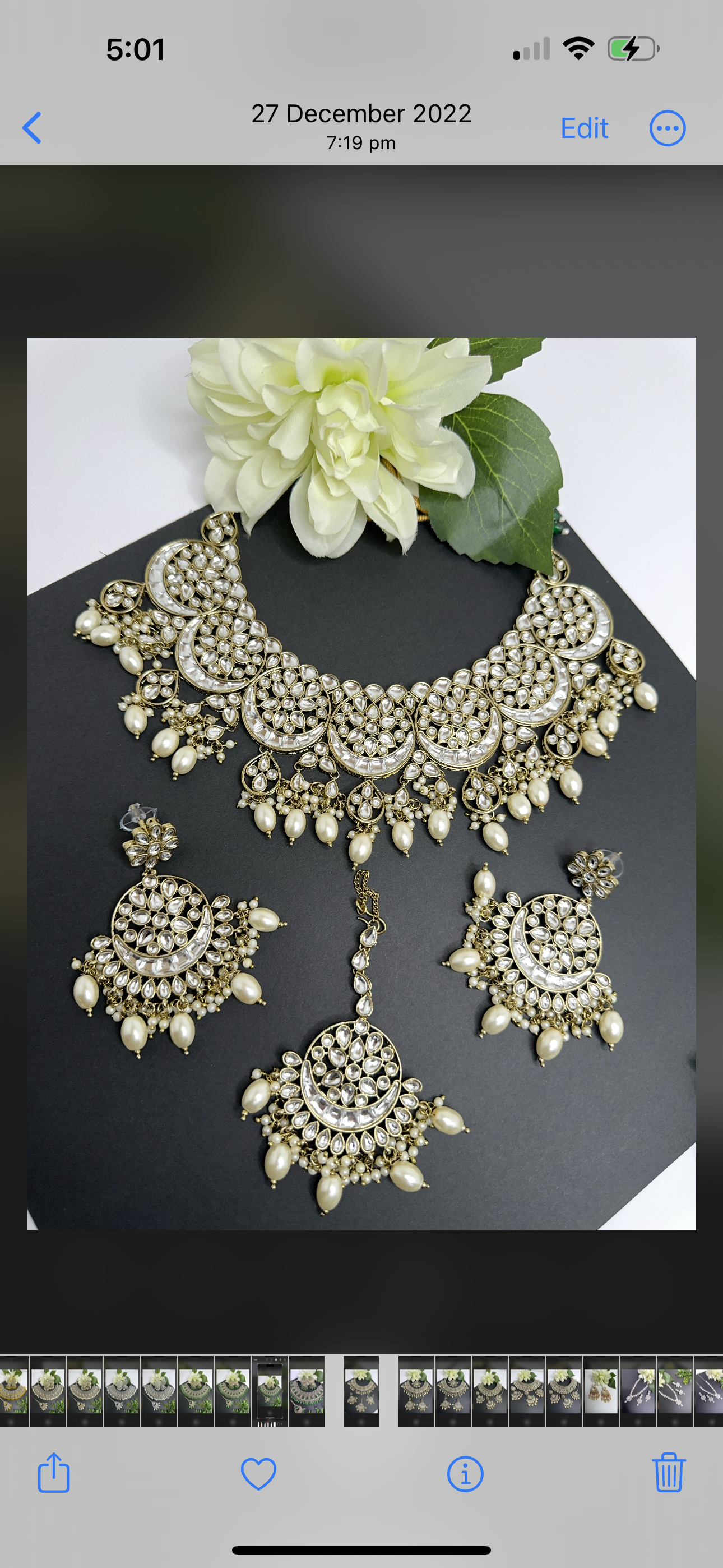 Kundan necklace set