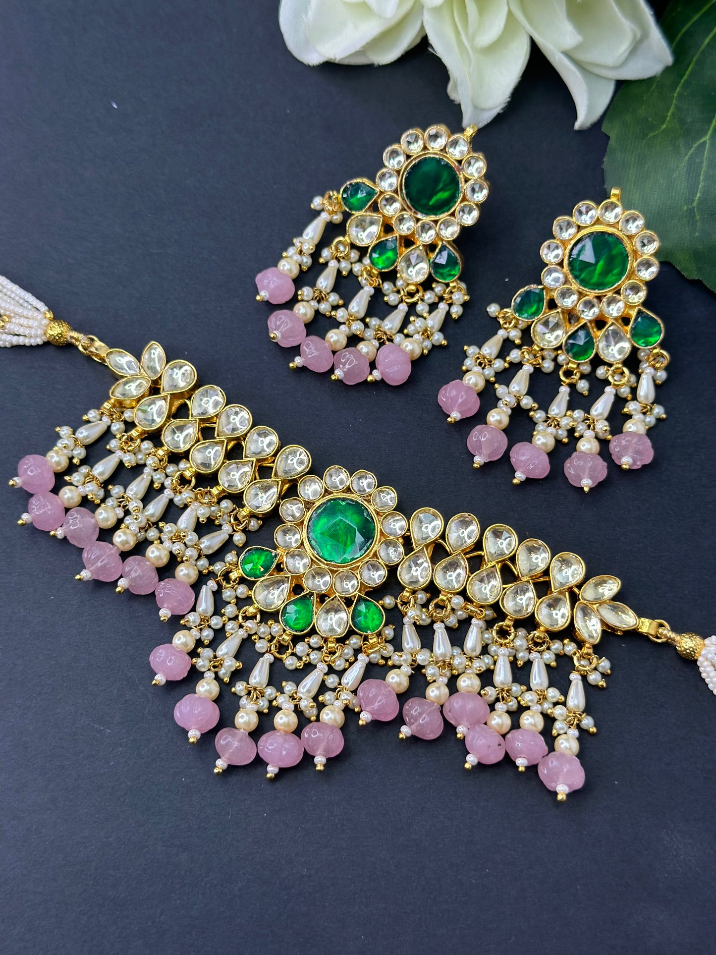Pachi kundan set