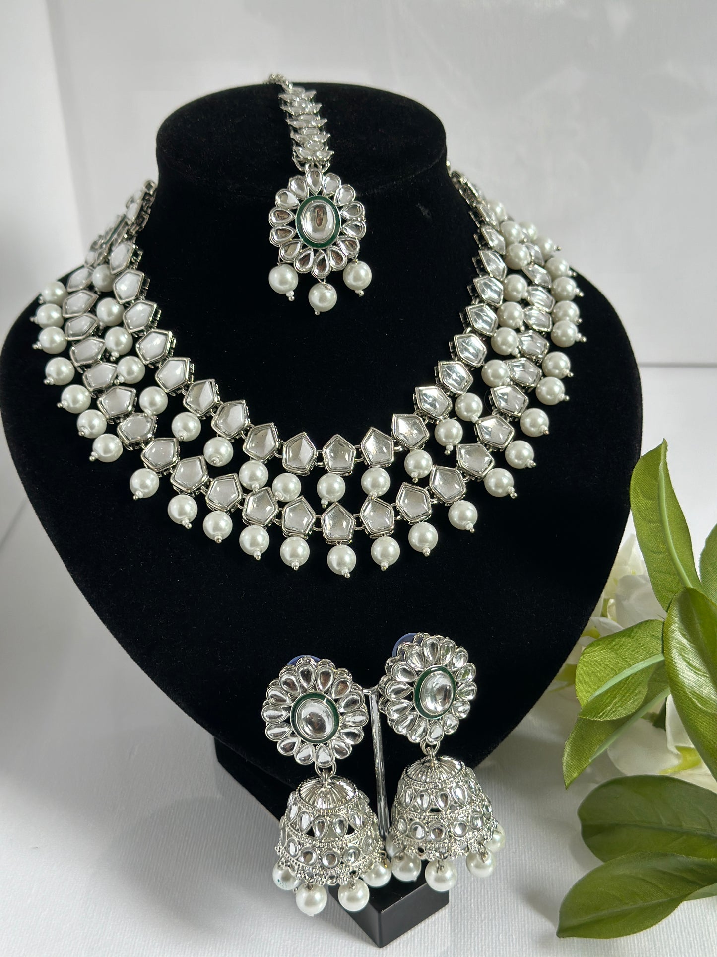 Kundan double layered set