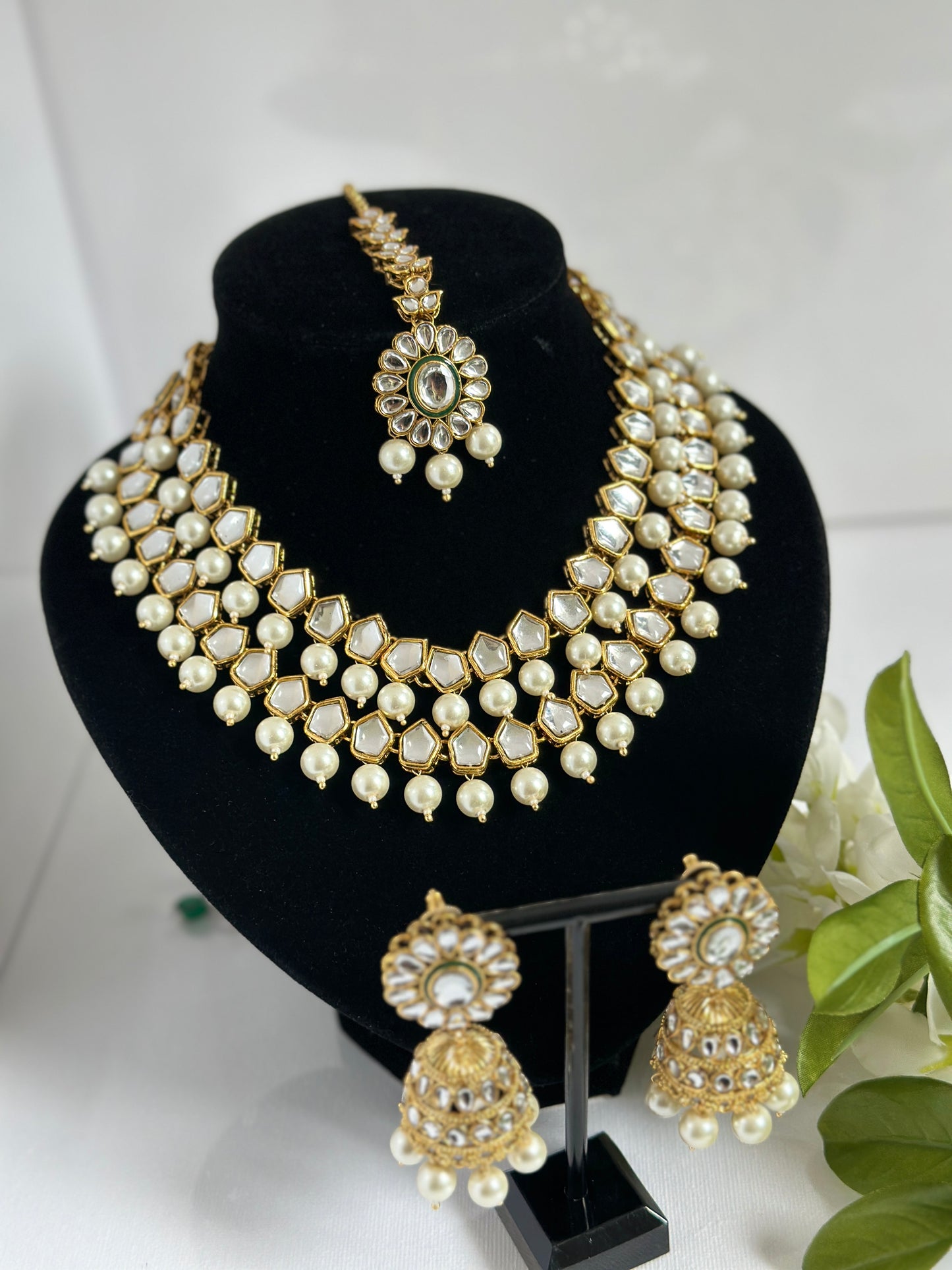 Kundan double layer set