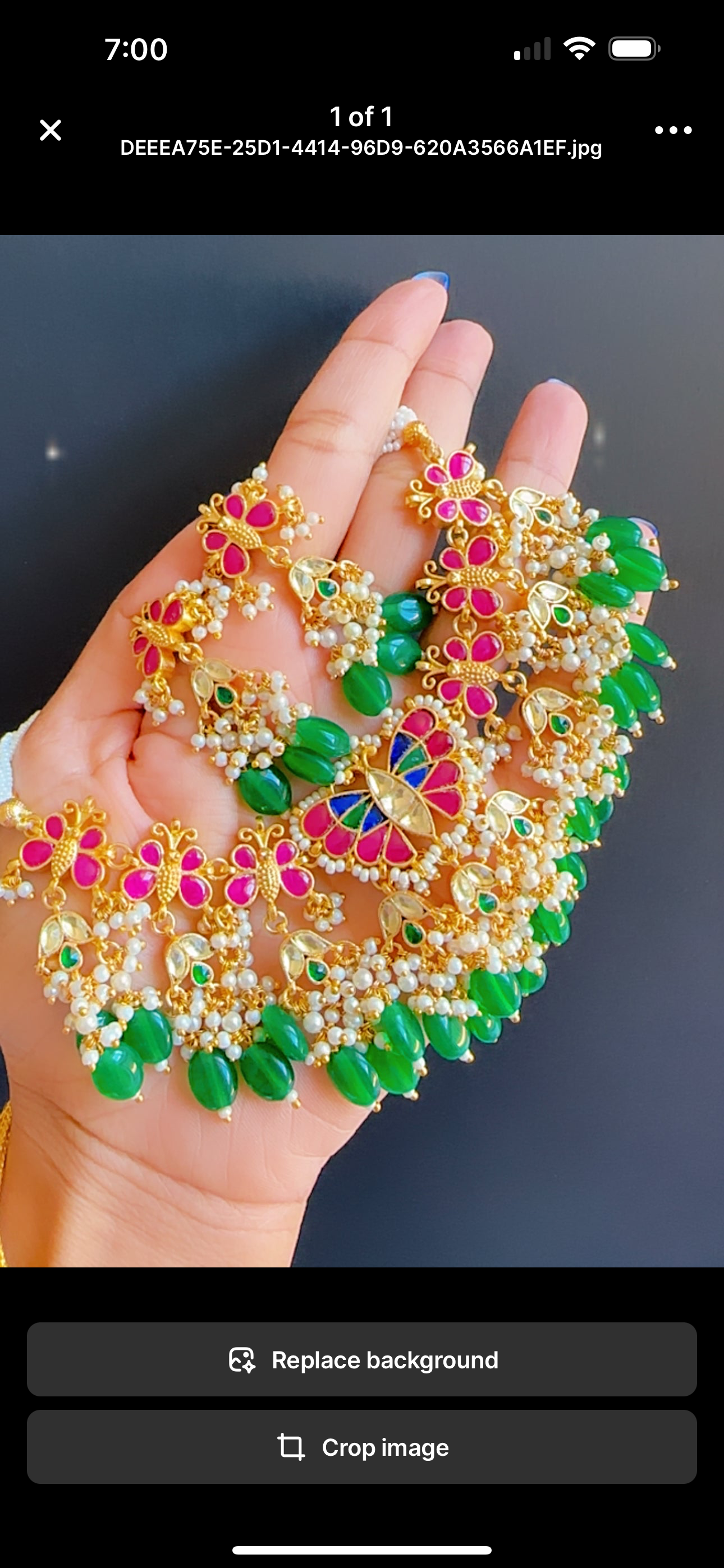 Pachi kundan choker/Necklace