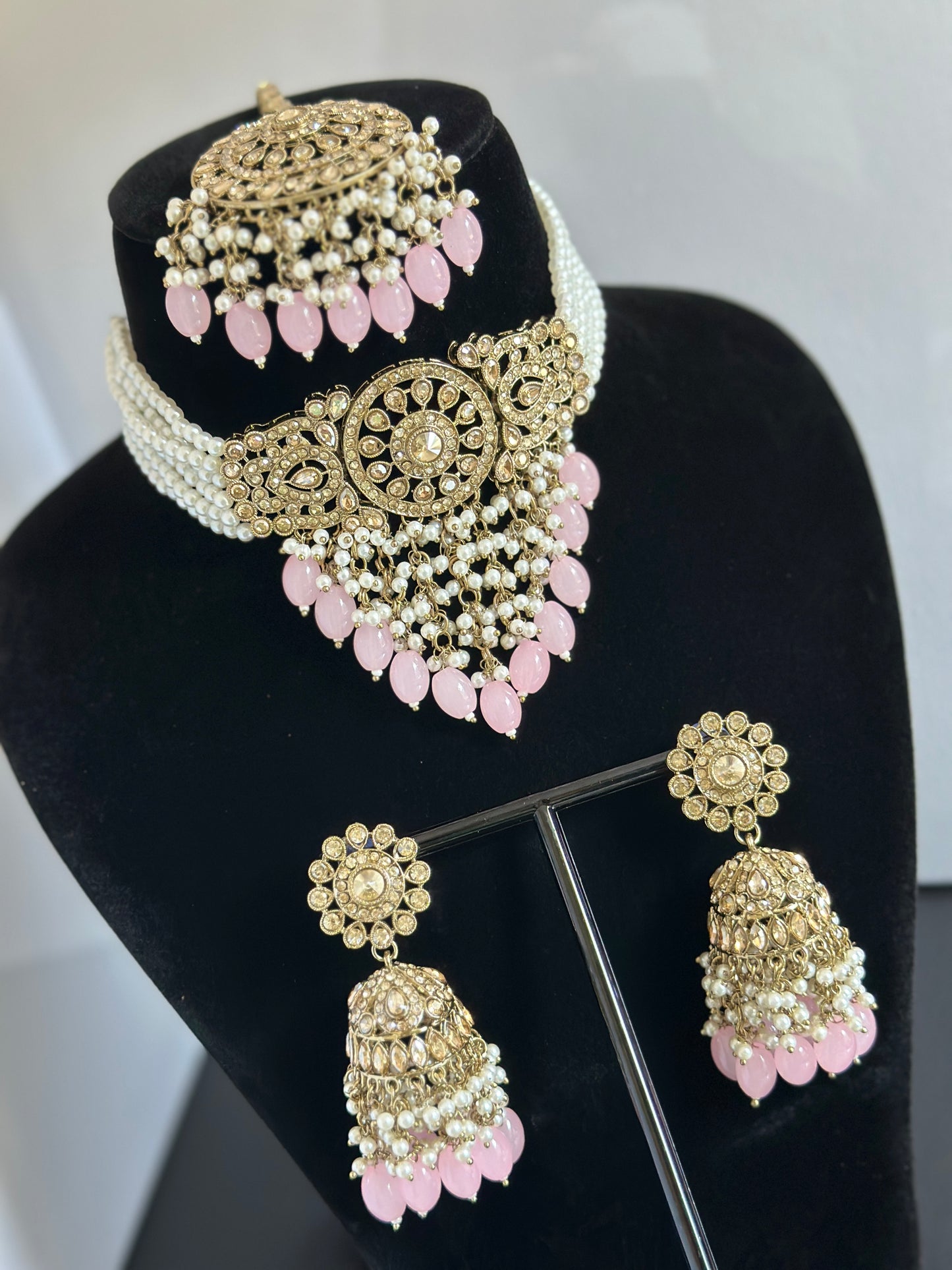 Choker set pink