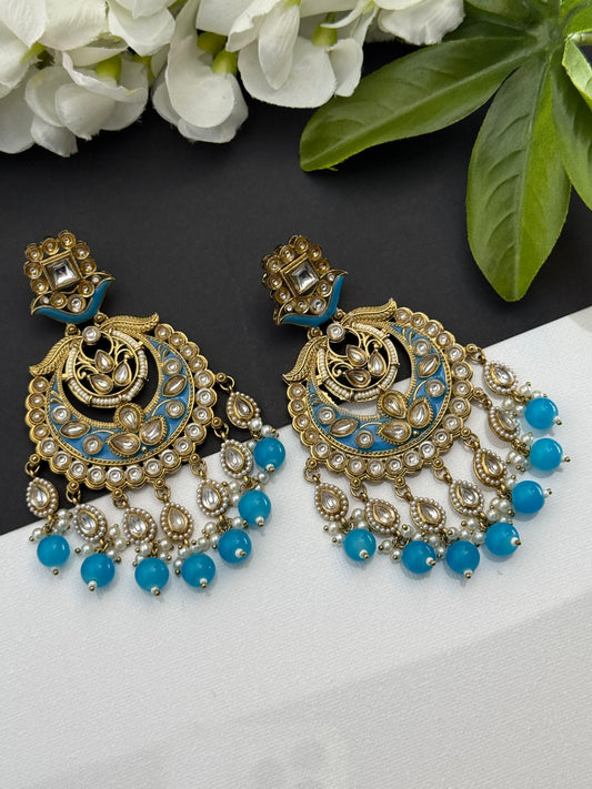 Kundan earrings firoji