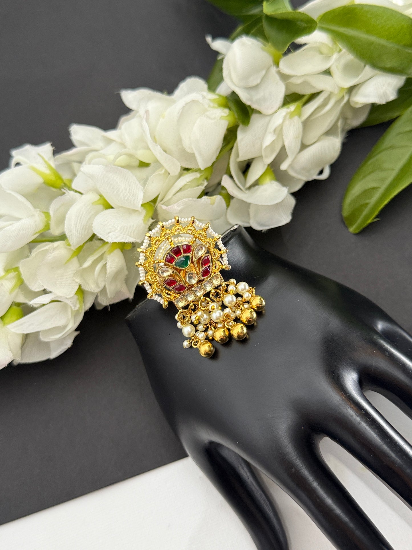 Pachi kundan ring