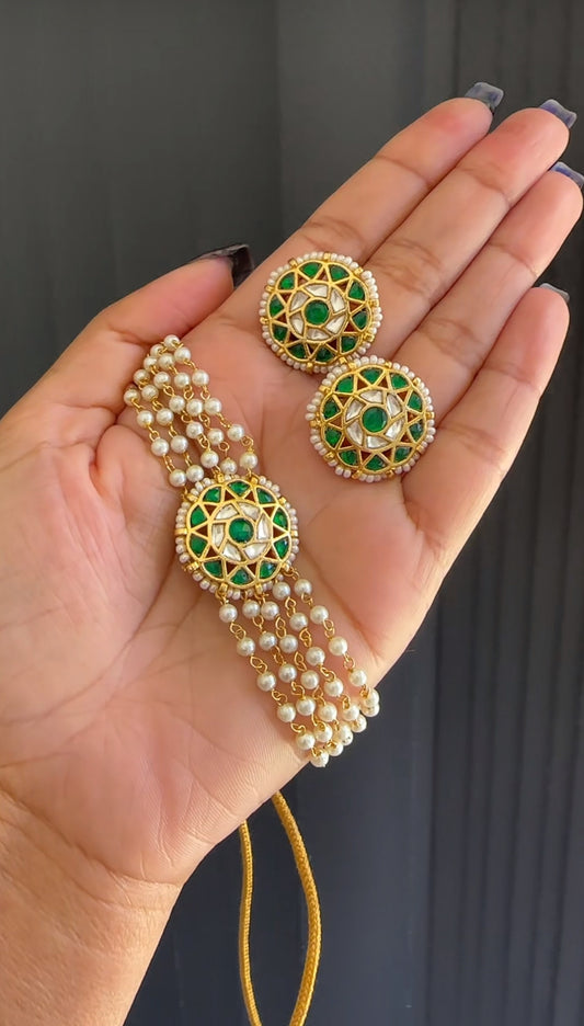 Pachi kundan choker set