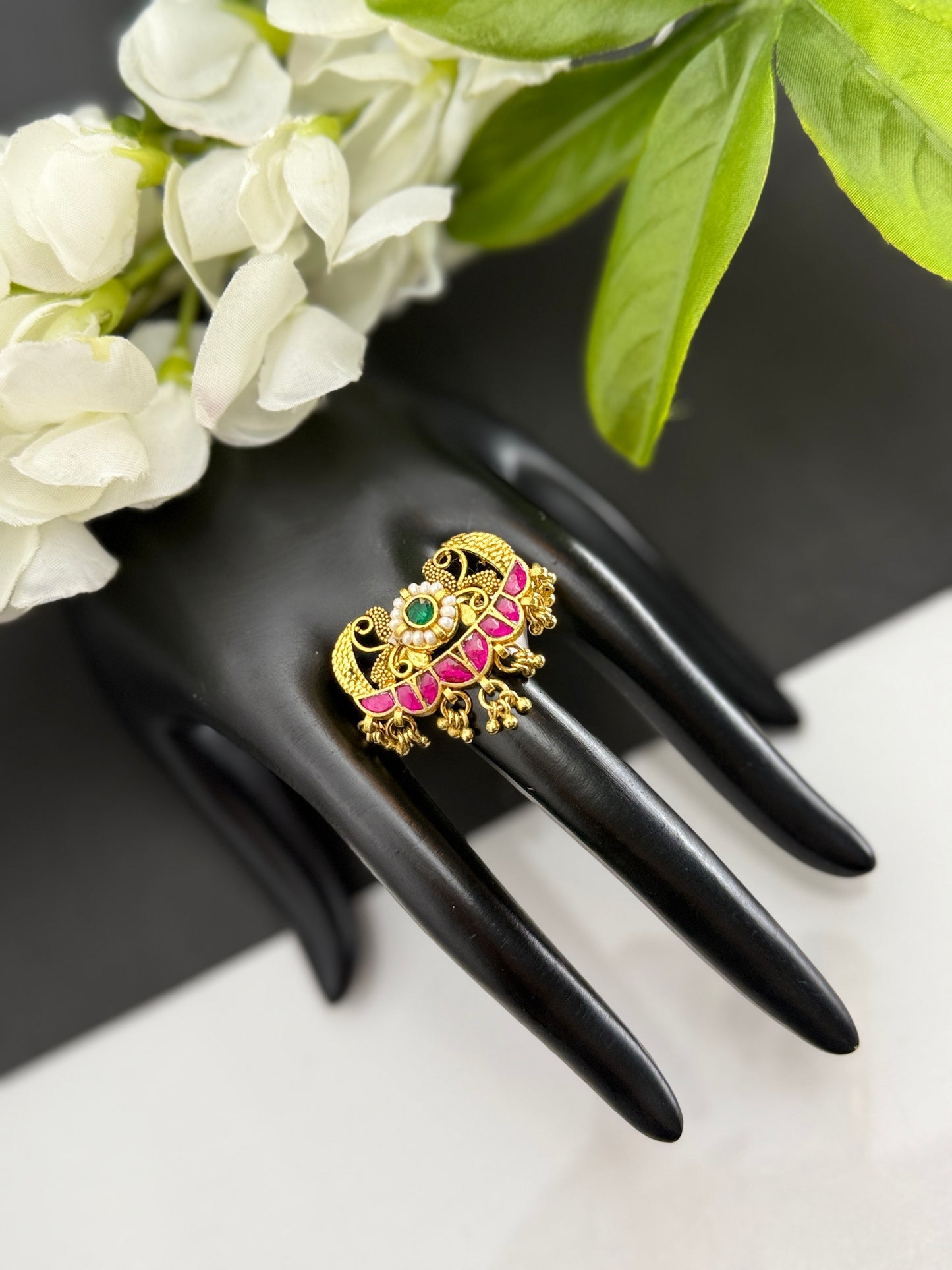 Pachi kundan ring