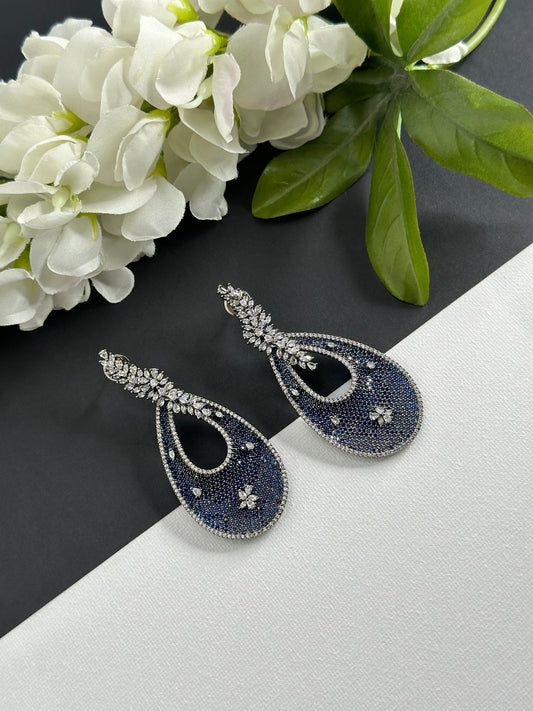 Designer earrings blue