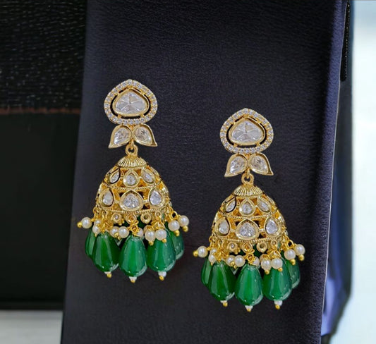 Uncut jhumki green