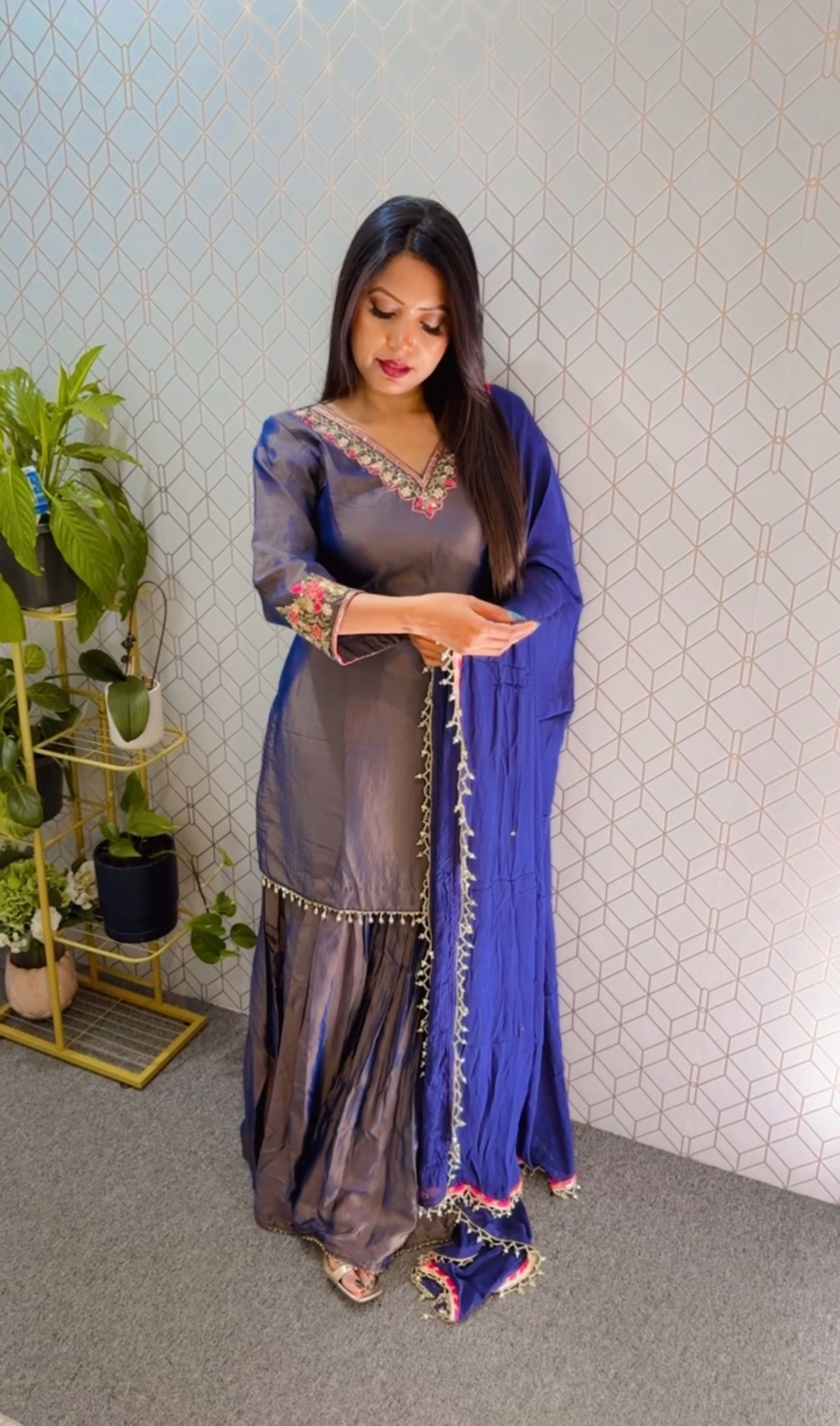 Party wear sharara suit