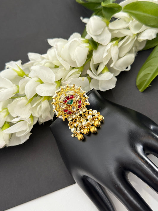 Pachi kundan ring