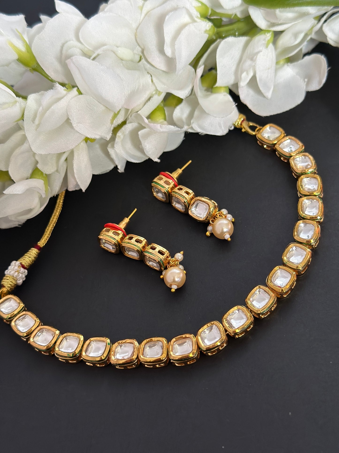 Kundan necklace set