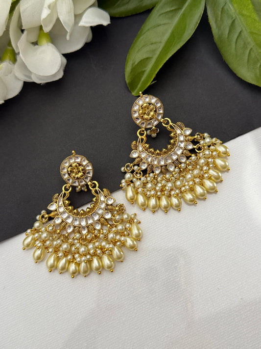 Pachi kundan earrings