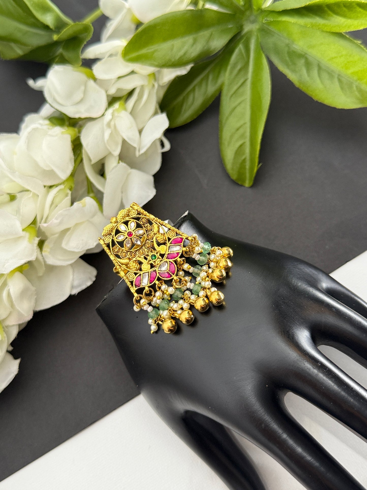 Pachi kundan ring