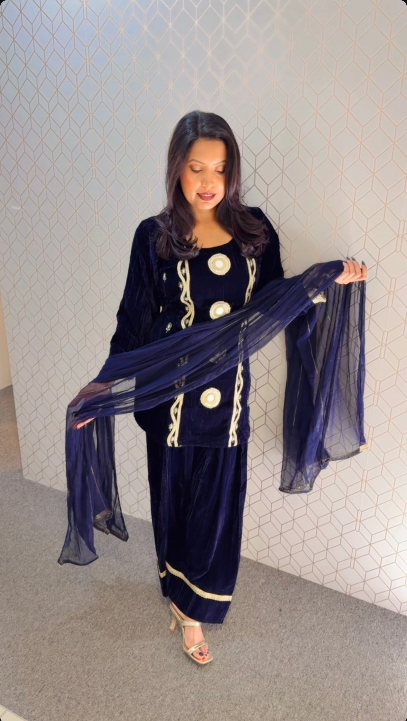 Velvet suit