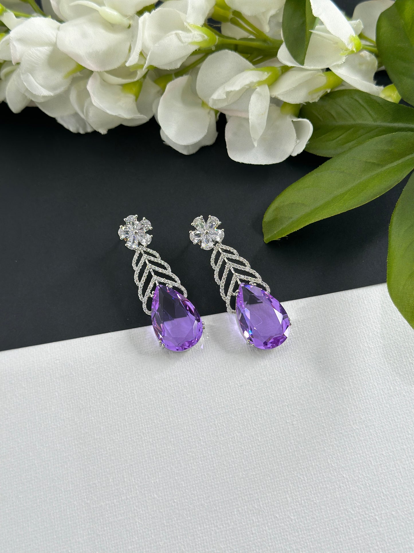 American diamond earrings