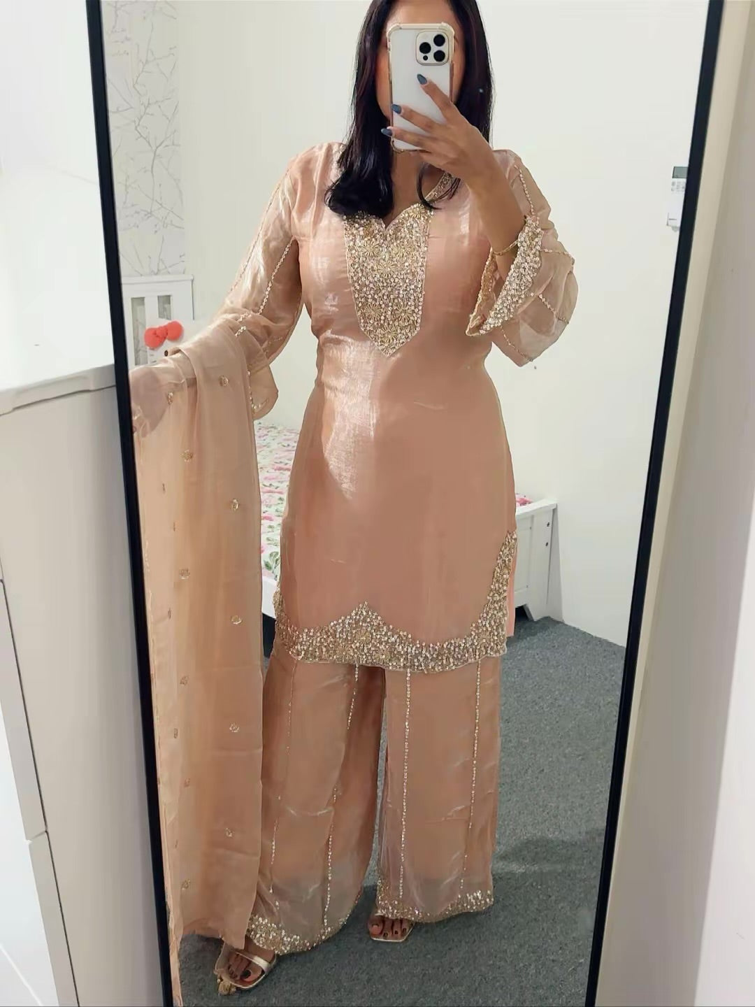 Party wear plazo suit