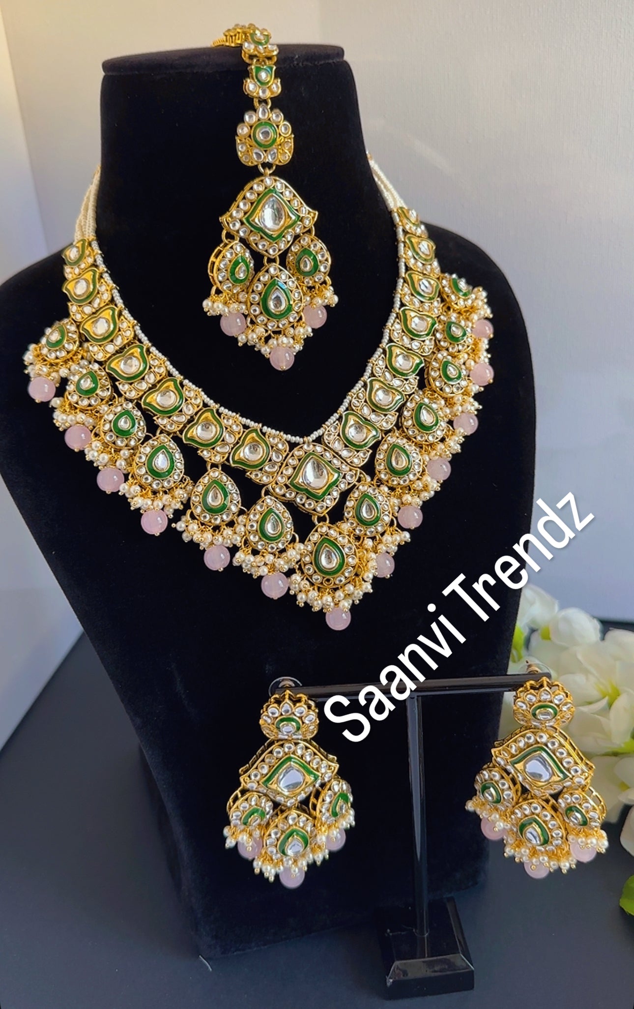 Kundan necklace set