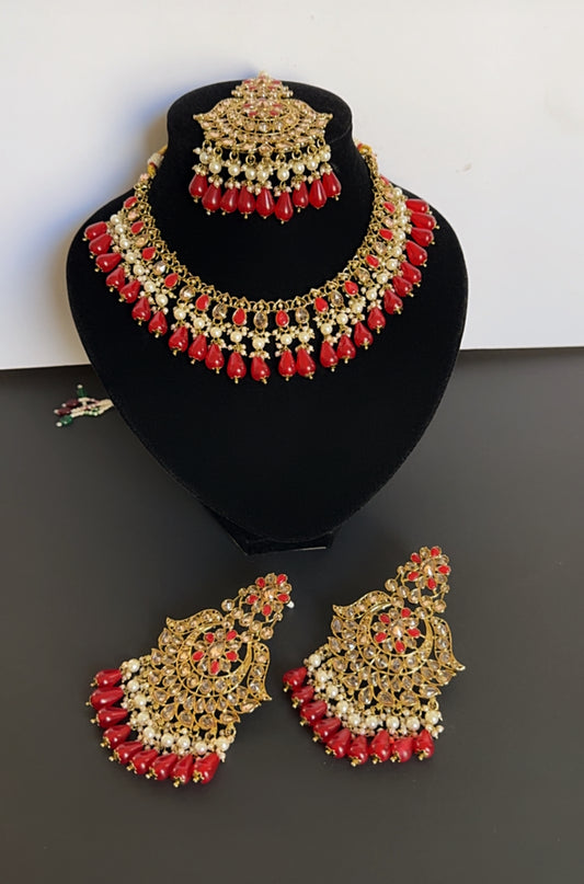 Necklace set red