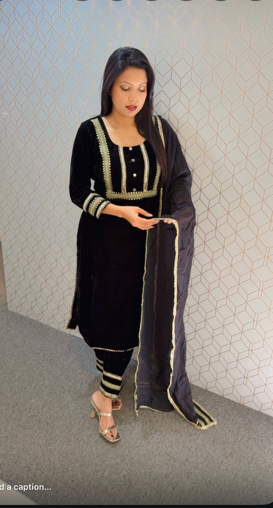 Velvet suit