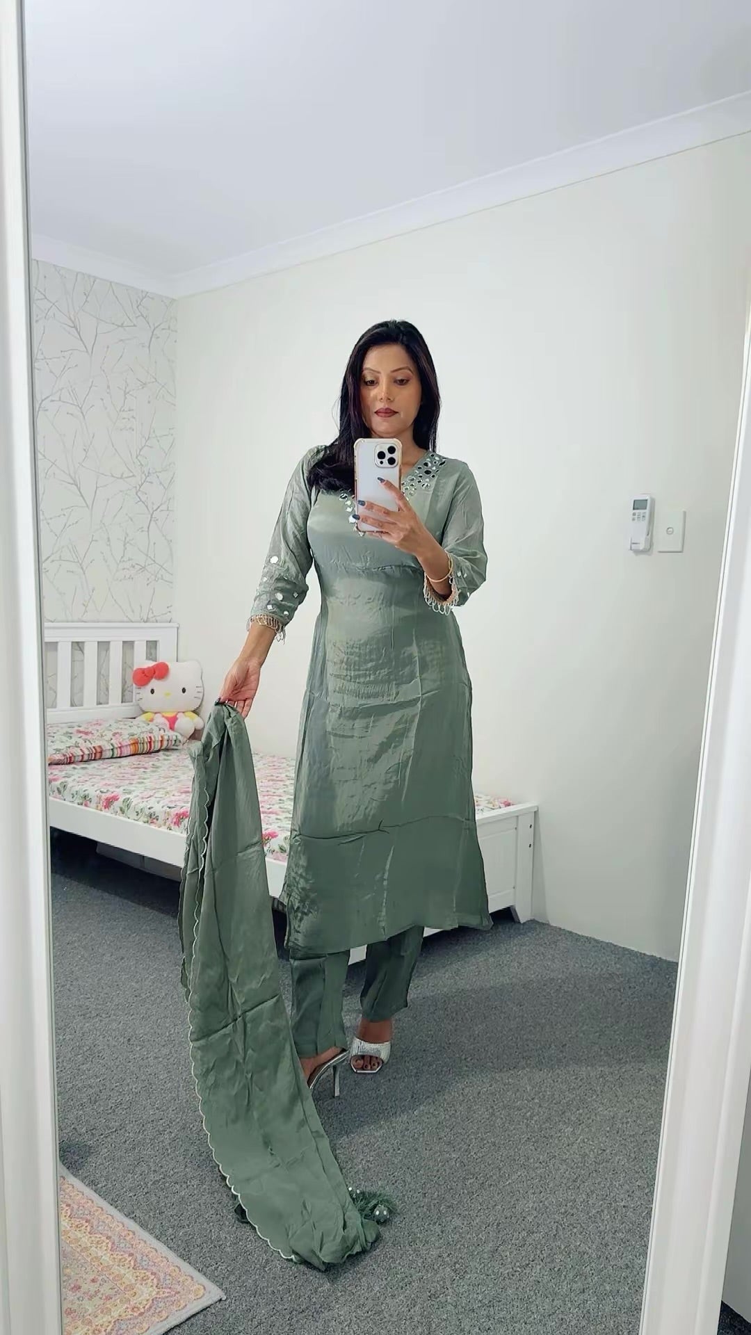 Party wear A line Suit