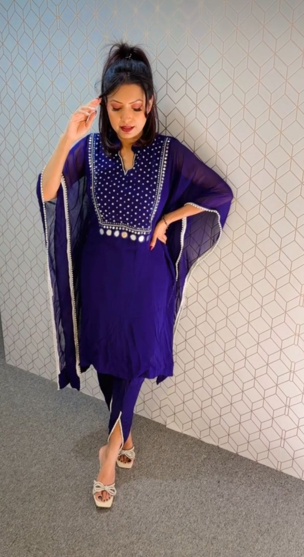 Kaftan style cord set
