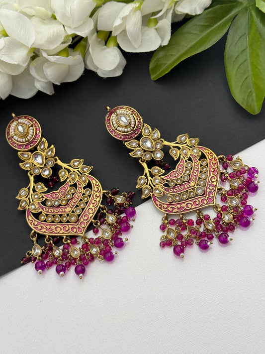 Kundan earrings