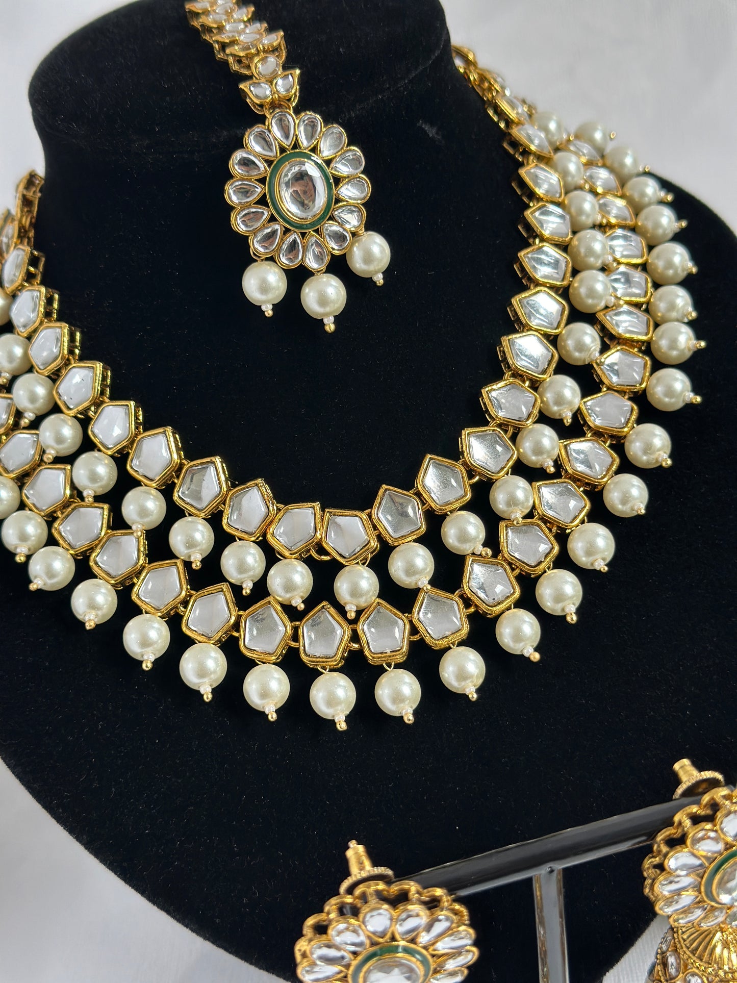 Kundan double layer set