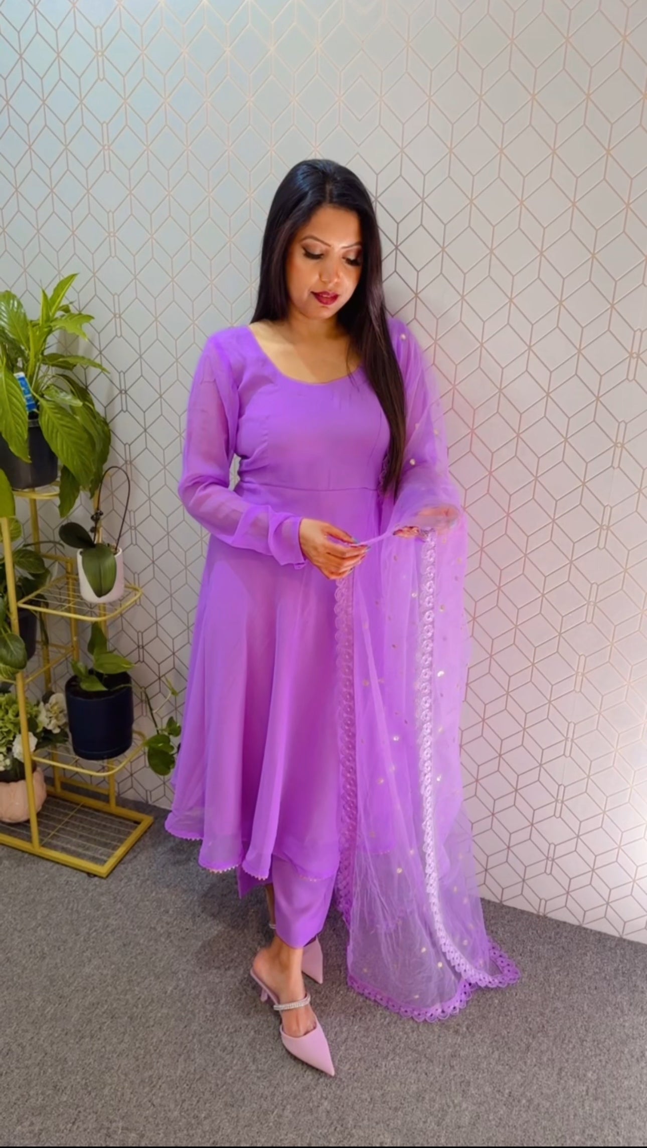 Frock suit lavender