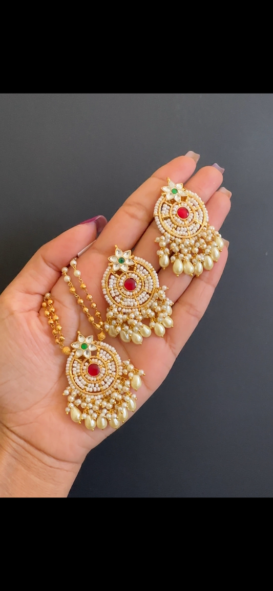 Pachi kundan pendant set