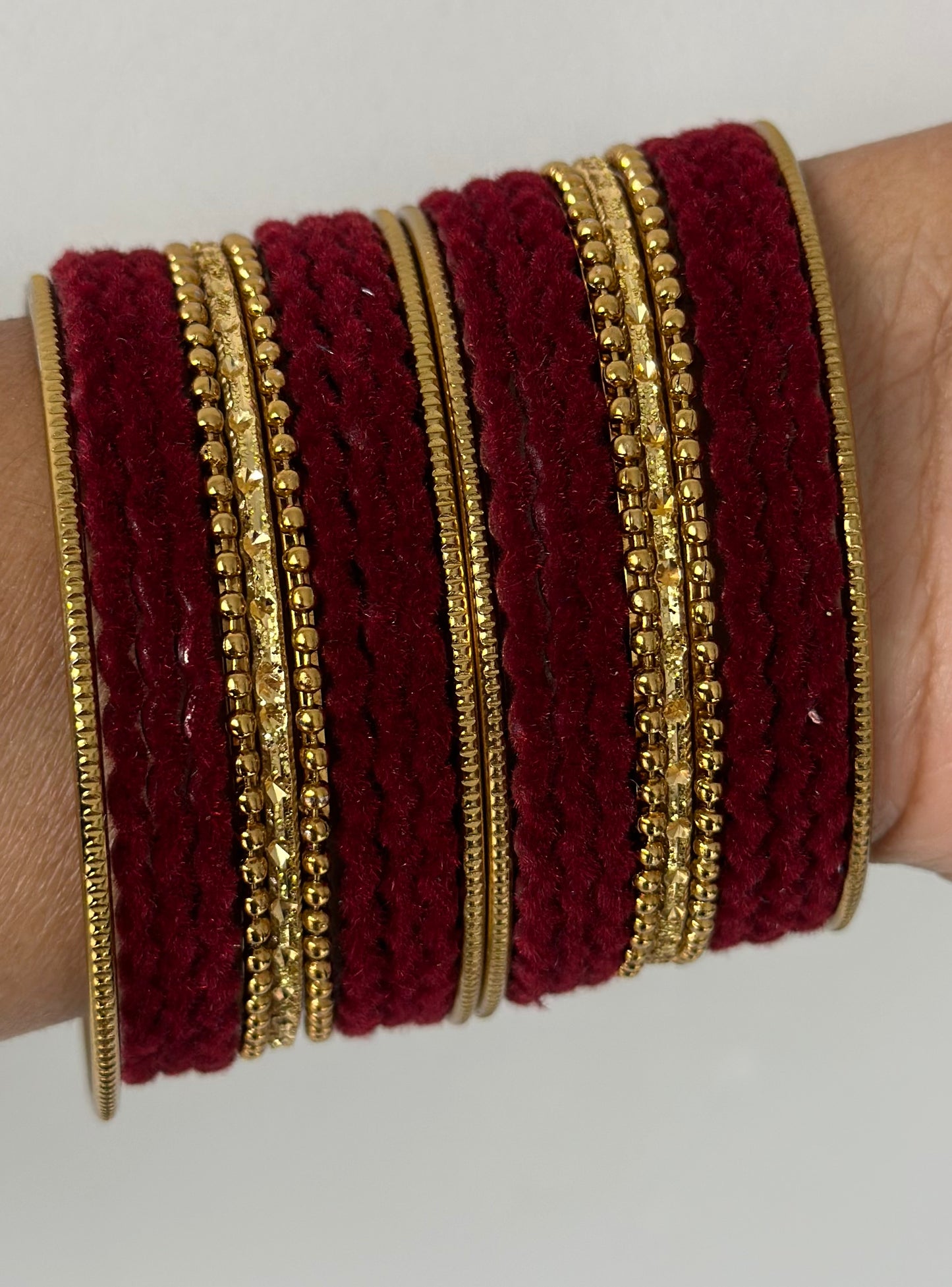 Mehroon bangles