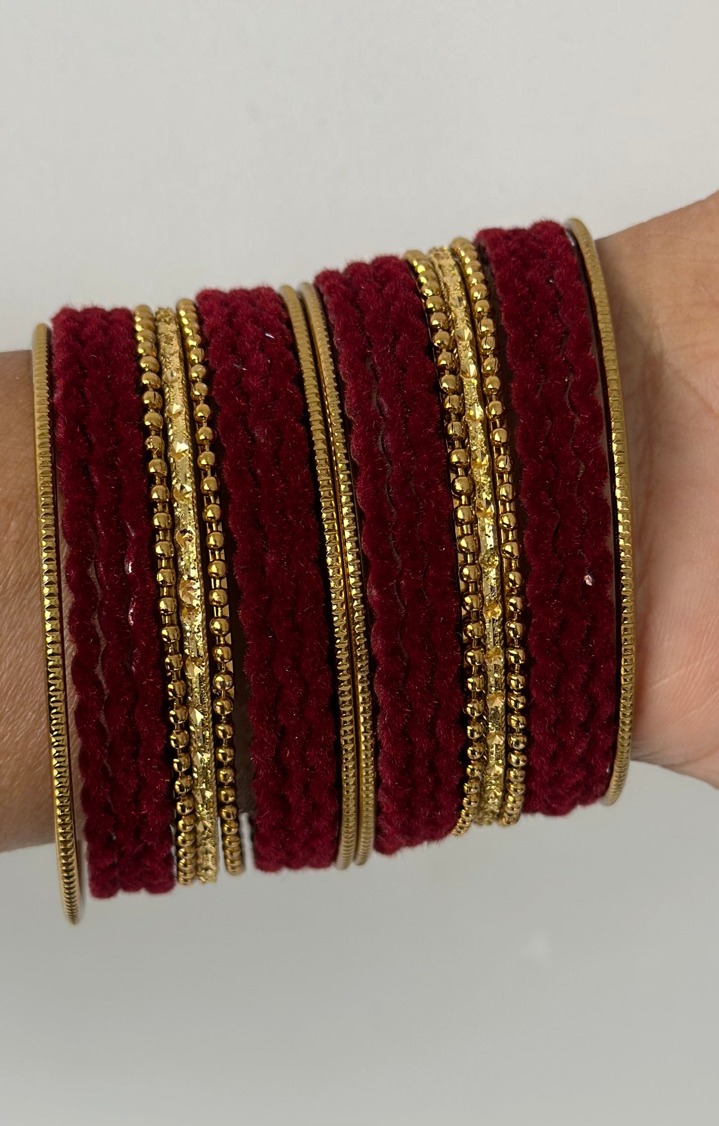 Mehroon bangles