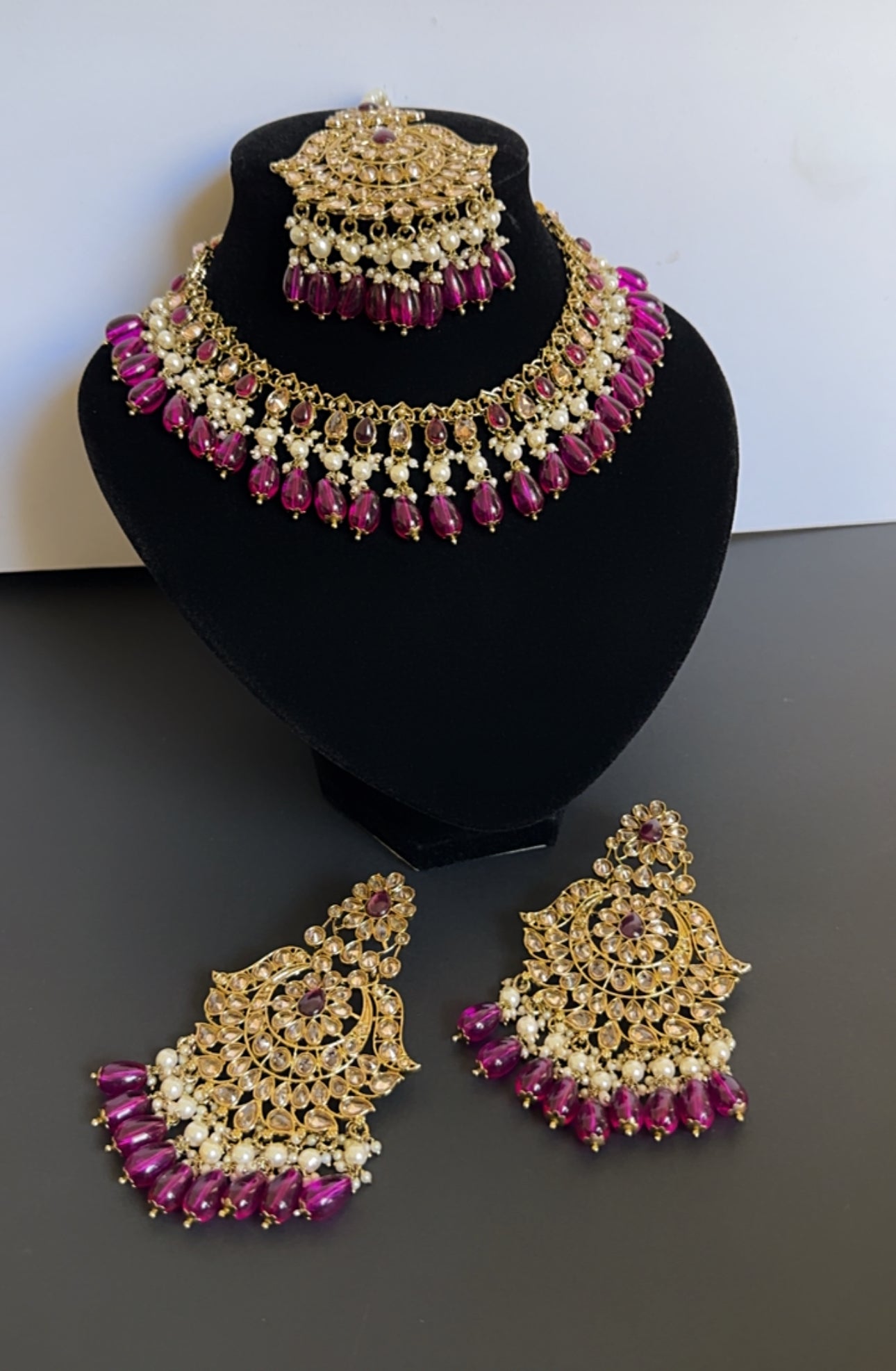 Necklace set purple