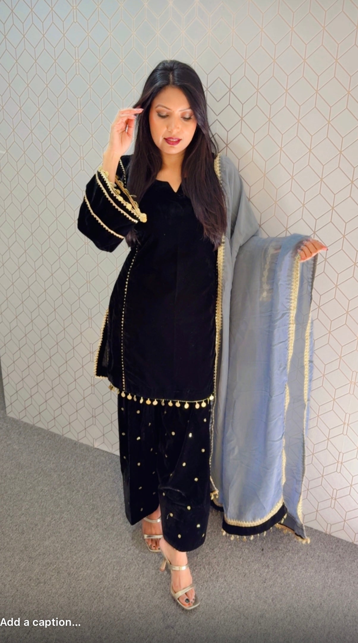 Velvet suit