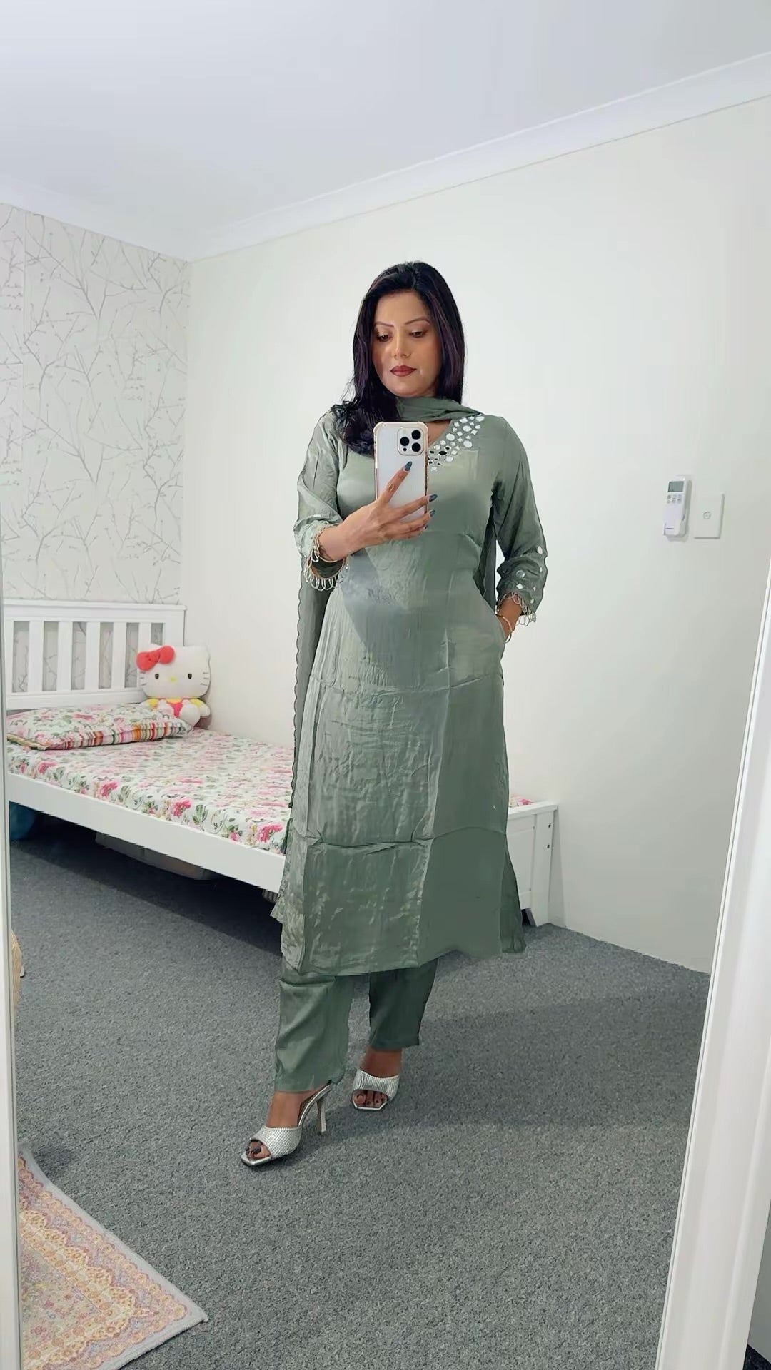 Party wear A line Suit